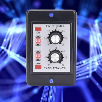 Timer Relay Knob Control Time Switch Relay On Off Twin Timer Relay ATDV-YB AC110V/220V50/60Hz
Timer Relay Knob Control Time Switch Relay On Off Twin Timer Relay ATDV-YB AC110V/220V50/60Hz