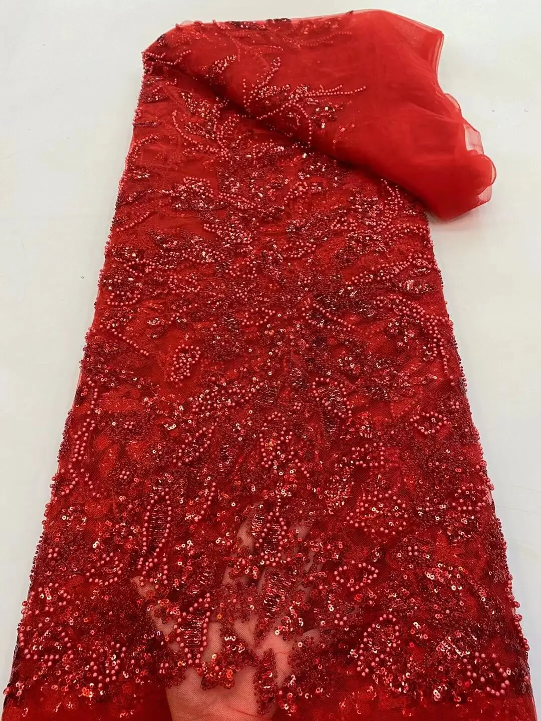 Африканская кружевная ткань с вышивкой, кружева с бусинами и блестками, высококачественные французские блестящие кружева для вечерние
Африканская кружевная ткань с вышивкой, кружева с бусинами и блестками, высококачественные французские блестящие кружева для вечерние