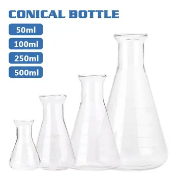 50ml-500ml Borosilicate Glass Conical Flask Borosilicate Glass Beaker Erlenmeyer Cheap Bar Wine Container Dressing Reactants
50ml-500ml Borosilicate Glass Conical Flask Borosilicate Glass Beaker Erlenmeyer Cheap Bar Wine Container Dressing Reactants