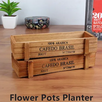 Rectangle Wooden Flower Pots Durable Plant Pot Seed Nursery Planter Box for Succulents Garden Supplies Home Decoration
Rectangle Wooden Flower Pots Durable Plant Pot Seed Nursery Planter Box for Succulents Garden Supplies Home Decoration