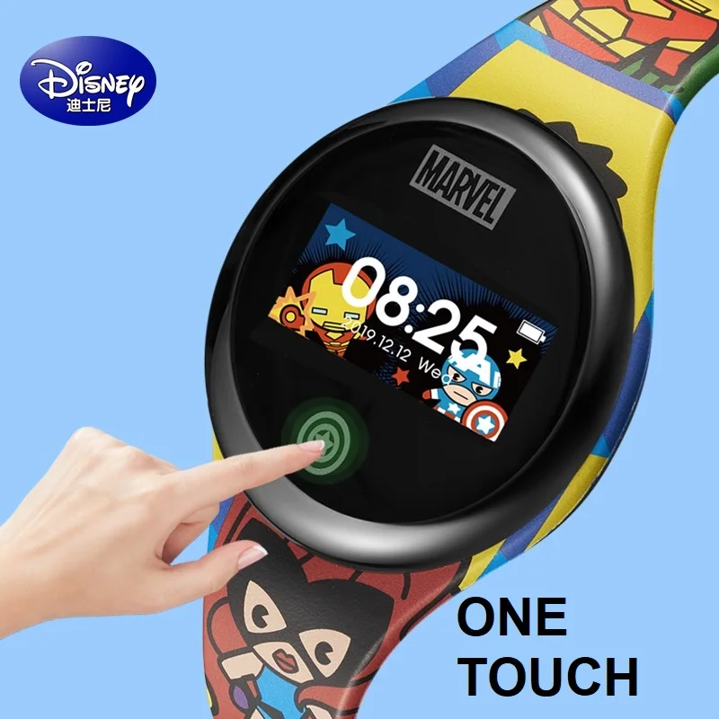 Оригинальные Смарт часы Marvel Micky Mouse Spider Man Мстители мультфильмы умные цифровые