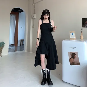 2020 New Summer Party Dress Women Dress Black Dressvintage Sexy Solid Irregular Harajuku Sling Bts Kpop Long Dress Free Shipping 
2020 New Summer Party Dress Women Dress Black Dressvintage Sexy Solid Irregular Harajuku Sling Bts Kpop Long Dress Free Shipping