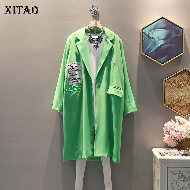 XITAO Tide Letter Print Patchwork Trench Coat Long Sleeve Turn Down Collar Pocket Fashion Korean Style Top Women 2019 WQR2010
XITAO Tide Letter Print Patchwork Trench Coat Long Sleeve Turn Down Collar Pocket Fashion Korean Style Top Women 2019 WQR2010