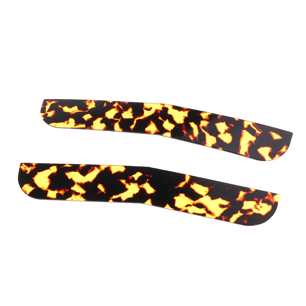 Celluloid Erhu Snakeskin Protector Corner Piece Erhu DIY Parts Pack Of 2 Celluloid Erhu Snakeskin Protector Corner Piece Erhu DIY Parts Pack Of 2