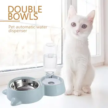 Pet Double Bowl Pet Automatic Drinker Automatic Continue Feeding Water Cat Drinking Water Artifact Cat Bowl Dog Bowl
Pet Double Bowl Pet Automatic Drinker Automatic Continue Feeding Water Cat Drinking Water Artifact Cat Bowl Dog Bowl