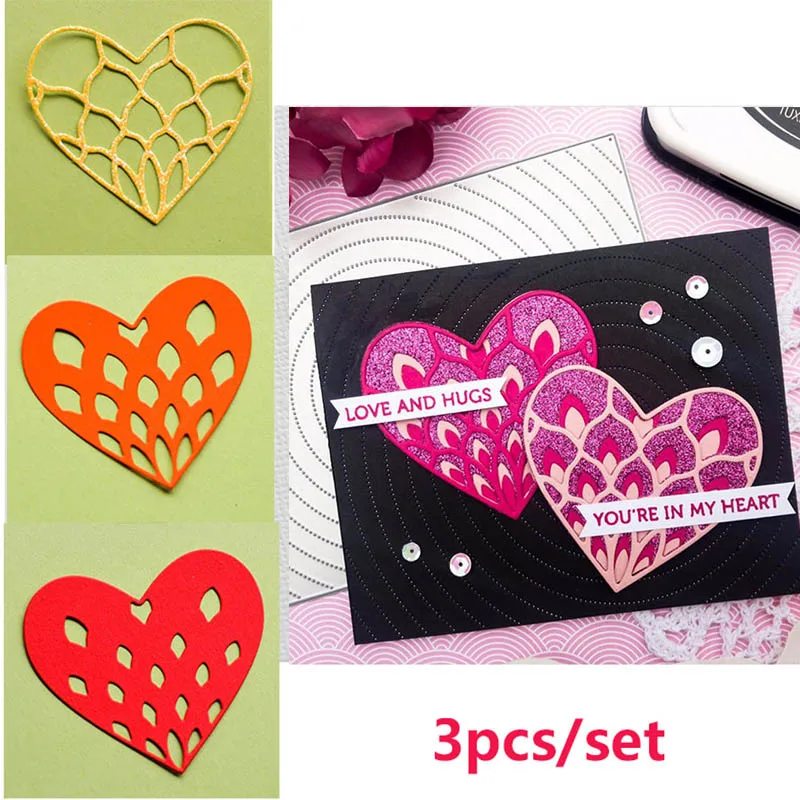 3pcs/set petal heart layering metal cutting dies cut die mold for DIY Scrapbooking cards making crafts knife mould new 2021
3pcs/set petal heart layering metal cutting dies cut die mold for DIY Scrapbooking cards making crafts knife mould new 2021