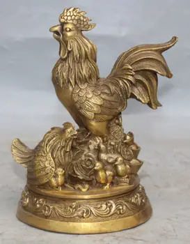 ymying Folk Chinese Bronze Zodiac Year Rooster Cock Son Mother Money Wealth Statue
ymying Folk Chinese Bronze Zodiac Year Rooster Cock Son Mother Money Wealth Statue