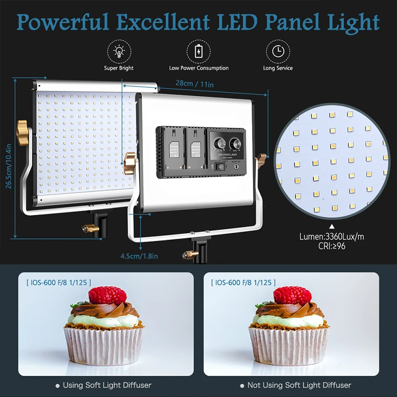 

SH 20W LED Video Light Photography Dimmable Flat-panel Fill Lamp 3200-5600K For Live Streaming Photo Studio Light Panel