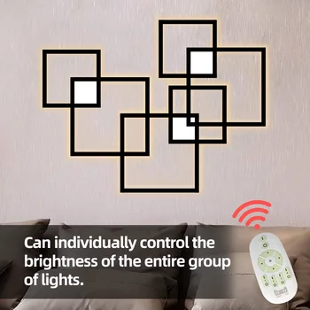 Hartisan Remote Control Wall LED Lamp 24W Dimmable Square Design Bedroom Living Room Wall Light Modern Decoration Lighting 
Hartisan Remote Control Wall LED Lamp 24W Dimmable Square Design Bedroom Living Room Wall Light Modern Decoration Lighting