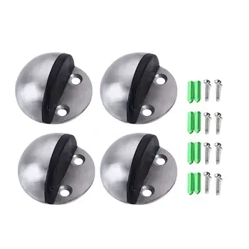 4 Pieces Stainless Steel Floor Door Stopper, Oval Floor Mounted Half Moon Door Stop with Screws and Glues
4 Pieces Stainless Steel Floor Door Stopper, Oval Floor Mounted Half Moon Door Stop with Screws and Glues