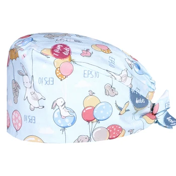 Rabbit Balloon Nurse Scrub Work Cap Surgical Hats 100% Cotton Sweatband Chef Working Skull Caps Hospital OR Tieback Cap
Rabbit Balloon Nurse Scrub Work Cap Surgical Hats 100% Cotton Sweatband Chef Working Skull Caps Hospital OR Tieback Cap
