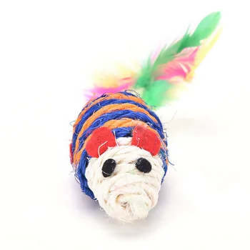 New Pet Cat Kitten Feather Mice Sisal Rope Mouse Rattle Scratcher Toy Pets Chew Teeth Chewing Toys Random Color
New Pet Cat Kitten Feather Mice Sisal Rope Mouse Rattle Scratcher Toy Pets Chew Teeth Chewing Toys Random Color