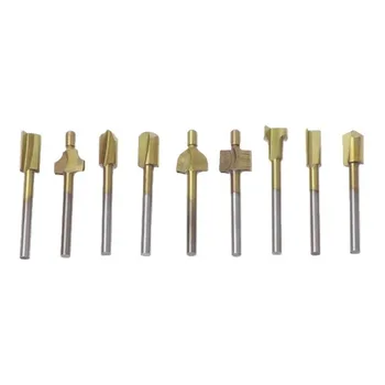 2020 New 10Pcs Titanium Router Wood Milling Cutter Bit Fits Rotary Tool Set 1/8 Inch Shank High Quality
2020 New 10Pcs Titanium Router Wood Milling Cutter Bit Fits Rotary Tool Set 1/8 Inch Shank High Quality