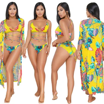 3 Pieces Swimsuit Bikini Set Women Cover-up 2020 New Sexy Swimwear High Waist Bandage Bathing Suit Beach Swimsuits With Skirts
3 Pieces Swimsuit Bikini Set Women Cover-up 2020 New Sexy Swimwear High Waist Bandage Bathing Suit Beach Swimsuits With Skirts