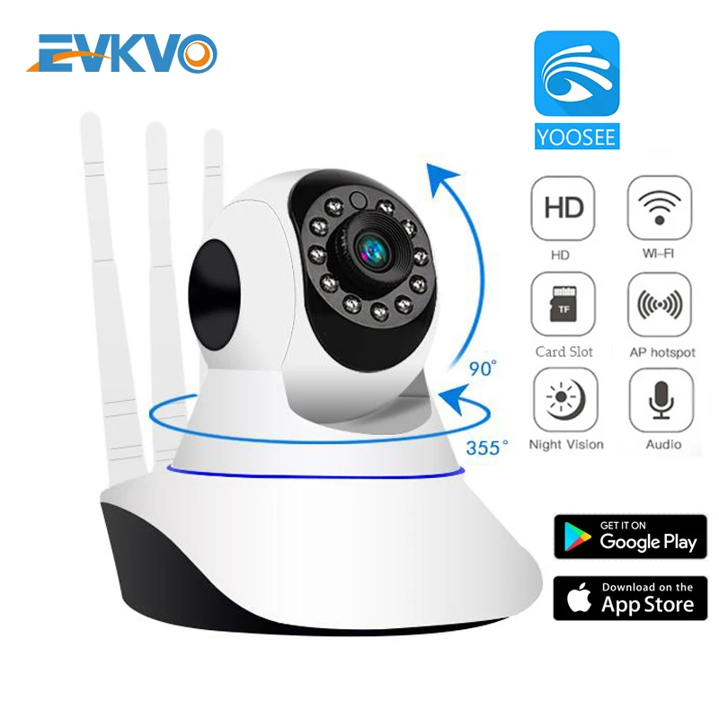 EVKVO Wifi Camera Home Security IP Camera Wireless Video Surveillance Wi-fi Night Vision 1080P Full HD Baby Camera APP Yoosee
EVKVO Wifi Camera Home Security IP Camera Wireless Video Surveillance Wi-fi Night Vision 1080P Full HD Baby Camera APP Yoosee
