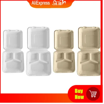 50PCS 8\"/9\" Three-Compartment Take Out Food Containers Disposable Meal Tray
50PCS 8\"/9\" Three-Compartment Take Out Food Containers Disposable Meal Tray