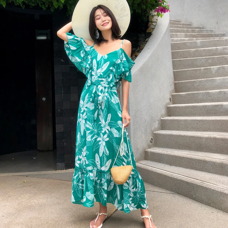 Summer Women Red Floral Print Straps Dress Cyan Boho Fairy Elegant Casual Vacation Tropical Beach Dress Vintage Runway Vestido
Summer Women Red Floral Print Straps Dress Cyan Boho Fairy Elegant Casual Vacation Tropical Beach Dress Vintage Runway Vestido