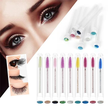10pc Eyelash Extender Disposable Eyebrow Brush Separate Tube Design Charming Diamond Bottom Mascara Stick Applicator TSLM1
10pc Eyelash Extender Disposable Eyebrow Brush Separate Tube Design Charming Diamond Bottom Mascara Stick Applicator TSLM1