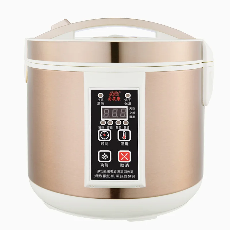 5L / 6L Automatic Black garlic fermenter household DIY zymolysis pot maker 110V 220V black garlic fermenting machine EU US AU UK
5L / 6L Automatic Black garlic fermenter household DIY zymolysis pot maker 110V 220V black garlic fermenting machine EU US AU UK