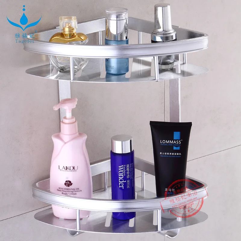 New Style Alumimum Bathroom Triangular Storage Shelf Toilet Angle Frame Rounded Edges Large Rims Double Layer with Hook Set Squa
New Style Alumimum Bathroom Triangular Storage Shelf Toilet Angle Frame Rounded Edges Large Rims Double Layer with Hook Set Squa