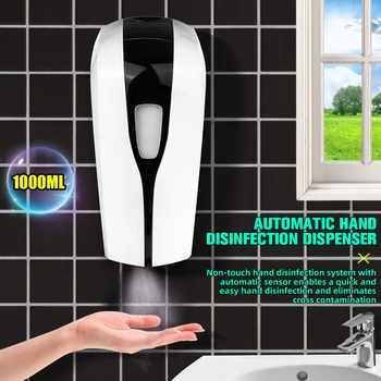 1000mL Automatic Induction Sterilization Dispenser Spray Type Wall-Mounted Touchless Home Commercial Use Hospitals Touchless
1000mL Automatic Induction Sterilization Dispenser Spray Type Wall-Mounted Touchless Home Commercial Use Hospitals Touchless