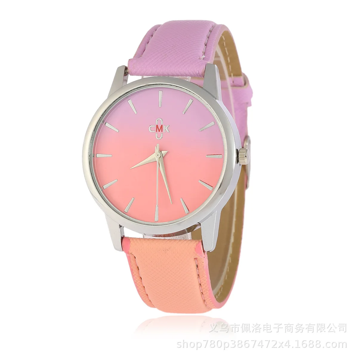 Selling Indie Fashion WOMEN'S Watch Korean-style Casual Gradient Colored Student Quartz Watch Derivative Supply
Selling Indie Fashion WOMEN'S Watch Korean-style Casual Gradient Colored Student Quartz Watch Derivative Supply
