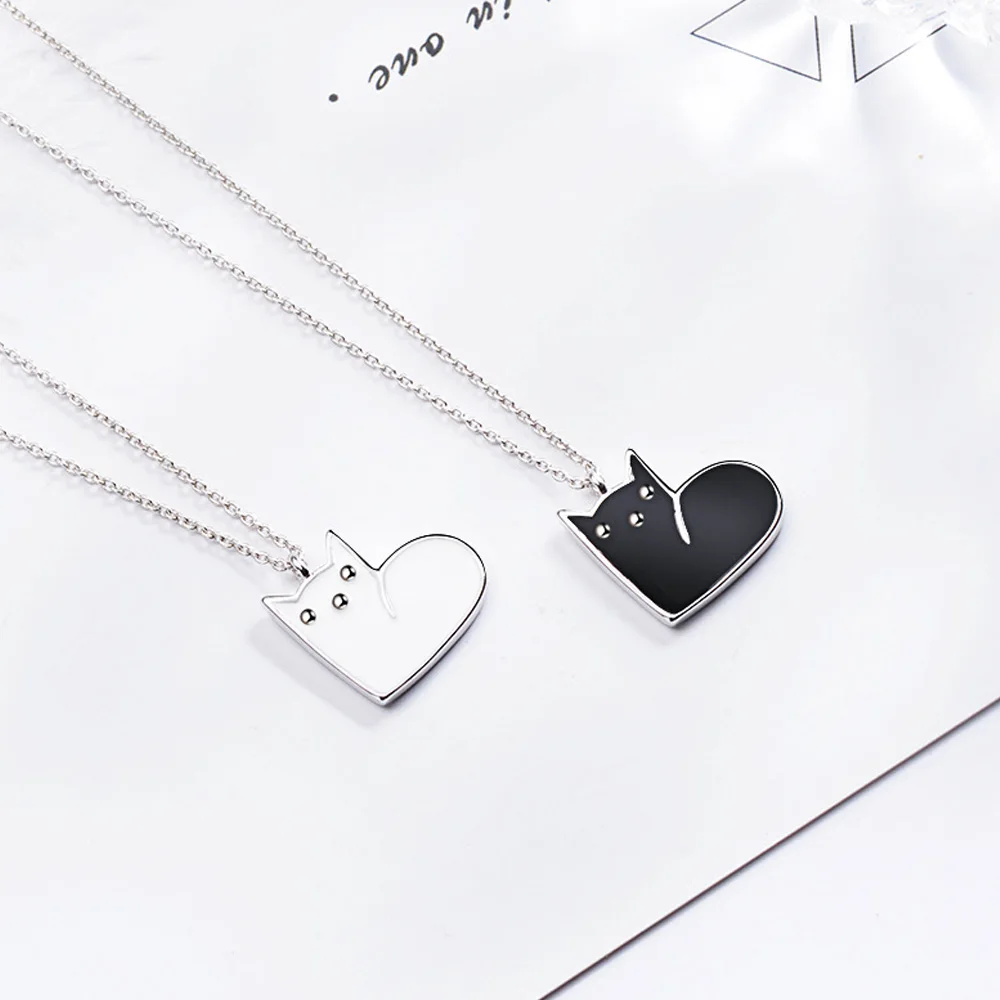 925 Sterling Silver Black White Cat Necklaces For Women Luxury Quality Fine Jewelry Accessories Wholesale Female Free Shipping
925 Sterling Silver Black White Cat Necklaces For Women Luxury Quality Fine Jewelry Accessories Wholesale Female Free Shipping