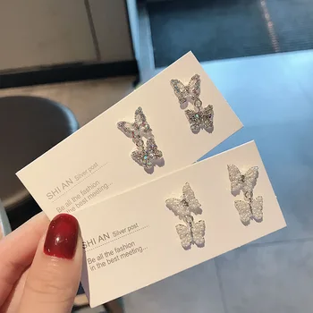 JCYMONG New Arrival Shiny Crystal Butterfly Earrings For Women 2020 Elegant Simulated Pearls Silver Color Korean Earring Jewelry
JCYMONG New Arrival Shiny Crystal Butterfly Earrings For Women 2020 Elegant Simulated Pearls Silver Color Korean Earring Jewelry