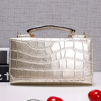 Upgrated Gold Evening Clutch Bag Female Gold Chain Shoulder Bag Flap Wristlets Long Wallet Purse Hot Sales 
Upgrated Gold Evening Clutch Bag Female Gold Chain Shoulder Bag Flap Wristlets Long Wallet Purse Hot Sales