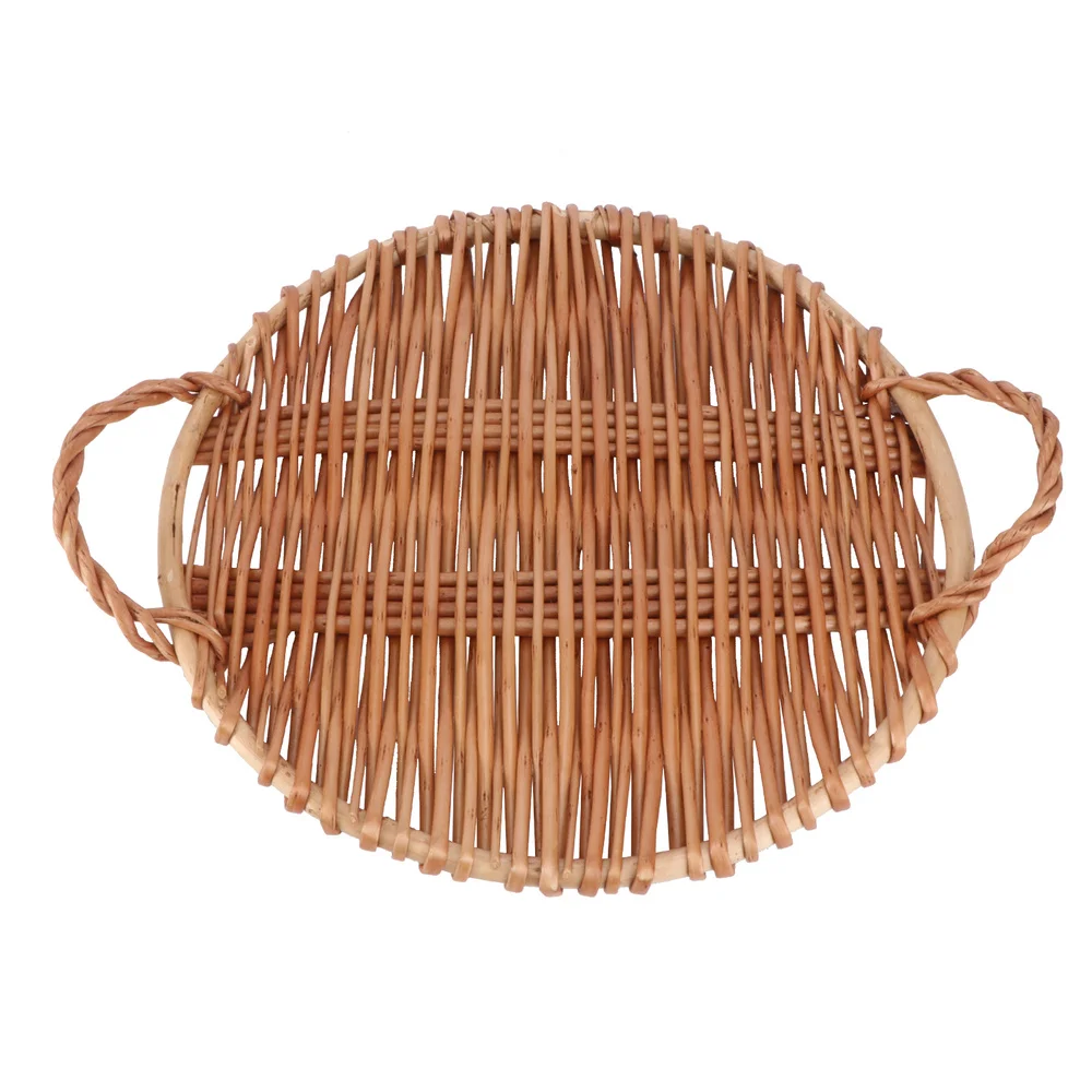1Pc Handmade Willow Weaving Basket Home Food Tray Service Plate Home Tableware for Decor
1Pc Handmade Willow Weaving Basket Home Food Tray Service Plate Home Tableware for Decor