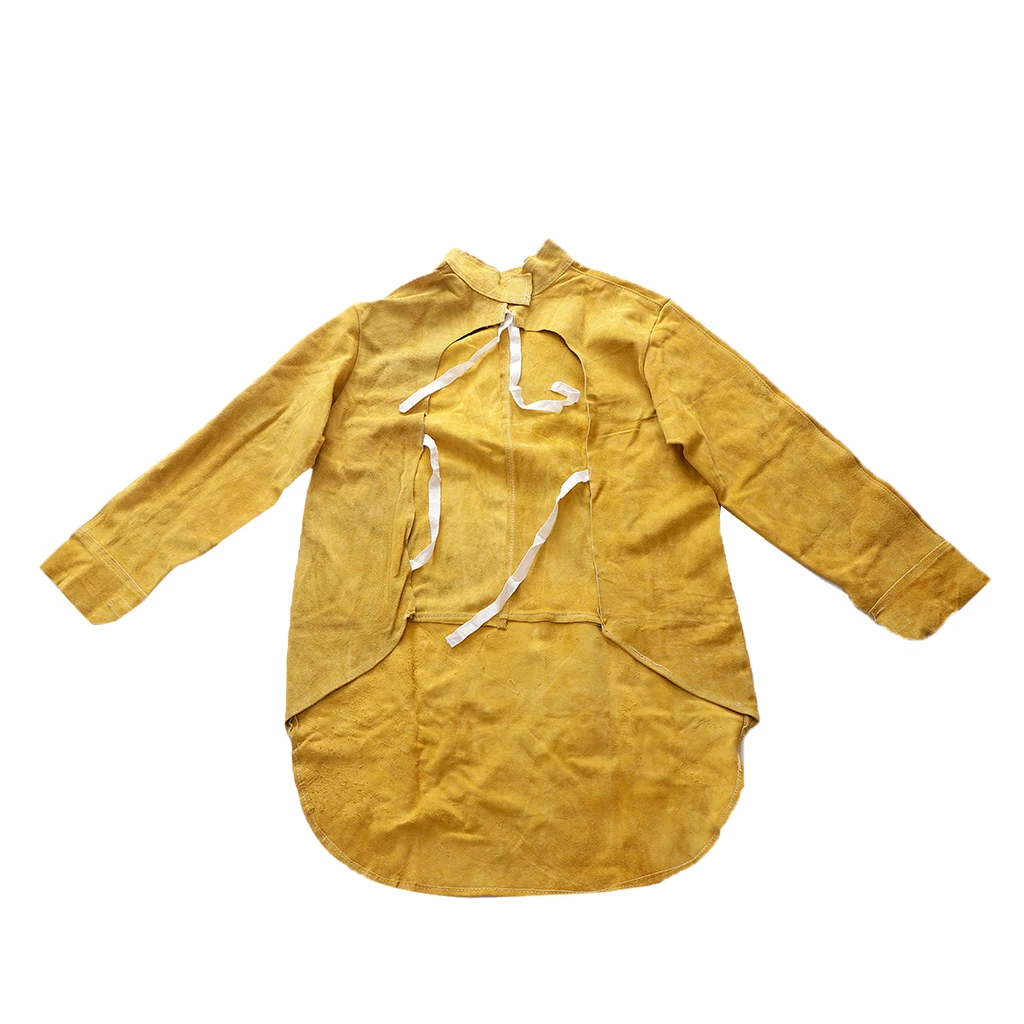 Long Welding Apron Resistant Flame Water Resistant Artificial Skin Long Welding Apron Resistant Flame Water Resistant Artificial Skin