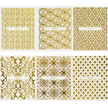 Gold Nail Art Sticker Decals 3D Metallic Nail Decorations Flower Leaves Lacework Art Design Nail Decorations 
Gold Nail Art Sticker Decals 3D Metallic Nail Decorations Flower Leaves Lacework Art Design Nail Decorations