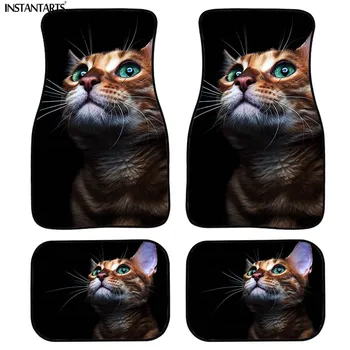 INSTANTARTS Cool Animal Cat Printing Custom Floor Mats for Car Anti-slip Auto Accessories Durable Vehicle Universal Fit Rug 4Pcs
INSTANTARTS Cool Animal Cat Printing Custom Floor Mats for Car Anti-slip Auto Accessories Durable Vehicle Universal Fit Rug 4Pcs