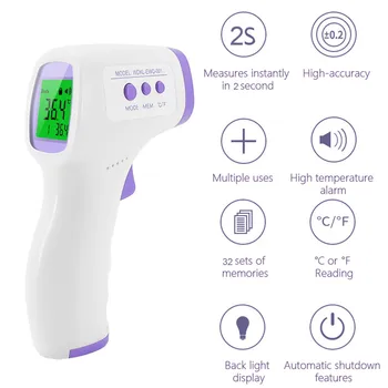 LCD Digital Non-contact IR Infrared Thermometer Tool Electronic temperature measuring instrument with high accuracy
LCD Digital Non-contact IR Infrared Thermometer Tool Electronic temperature measuring instrument with high accuracy