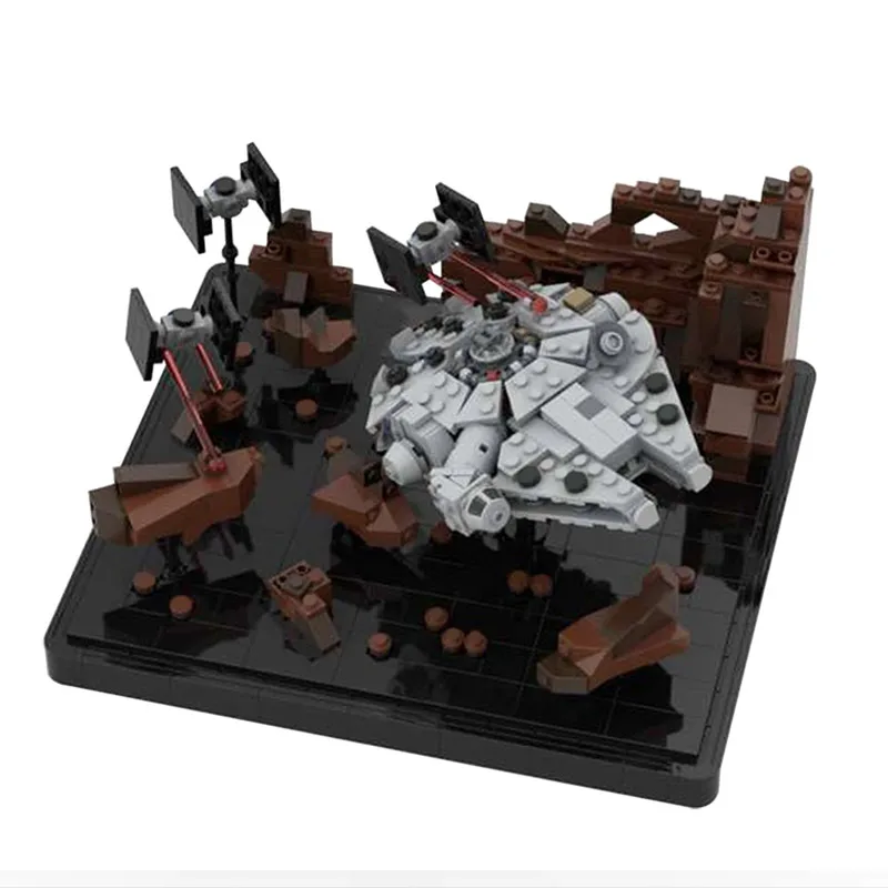 MOC-41087 Asteroid Chase Micro Millenn ium Falcon Model Building Blocks Star Set Wars Movie Collection Bricks Kids DIY Toys Gift
MOC-41087 Asteroid Chase Micro Millenn ium Falcon Model Building Blocks Star Set Wars Movie Collection Bricks Kids DIY Toys Gift
