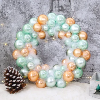 1pc Christmas Ball Wreath Garland With Feathers Holiday Home Wall Decor Wedding Decoration Festive Supplies
1pc Christmas Ball Wreath Garland With Feathers Holiday Home Wall Decor Wedding Decoration Festive Supplies