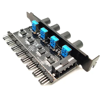 12V 4Pin 3Pin Knob Practical Splitter Speed Controller Easy Install 1 To 3 8 Way Universal PC Case Computer Cooling Fan Hub
12V 4Pin 3Pin Knob Practical Splitter Speed Controller Easy Install 1 To 3 8 Way Universal PC Case Computer Cooling Fan Hub
