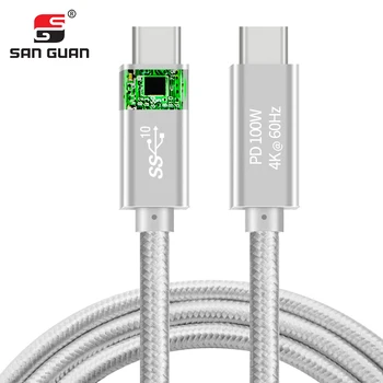 5A Type C Cable USB C to USB C 3.1 Gen2 5A PD 100W 10Gbps 4K60Hz Thunderbolt3 for Macbook Pro Nintendo Switch s9 huawei p20
5A Type C Cable USB C to USB C 3.1 Gen2 5A PD 100W 10Gbps 4K60Hz Thunderbolt3 for Macbook Pro Nintendo Switch s9 huawei p20