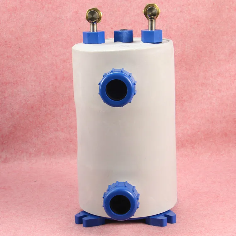 Pure titanium evaporator, small 1.5HP pool cold and warm pure titanium gun, seafood fish pool evaporator.
Pure titanium evaporator, small 1.5HP pool cold and warm pure titanium gun, seafood fish pool evaporator.