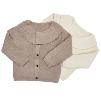 Ruffles Collar Baby Girls Sweater 2020 New Autumn Winter Toddler Baby Girls Knit Cardigan Sweet Brief Children Outwear Kids Tops 
Ruffles Collar Baby Girls Sweater 2020 New Autumn Winter Toddler Baby Girls Knit Cardigan Sweet Brief Children Outwear Kids Tops