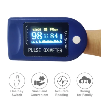 Digital Fingertip Pulse Oximeter OLED Display Blood Oxygen Level SpO2 Finger Oximeter Sensor Saturation Fingertip Monitor Meter
Digital Fingertip Pulse Oximeter OLED Display Blood Oxygen Level SpO2 Finger Oximeter Sensor Saturation Fingertip Monitor Meter