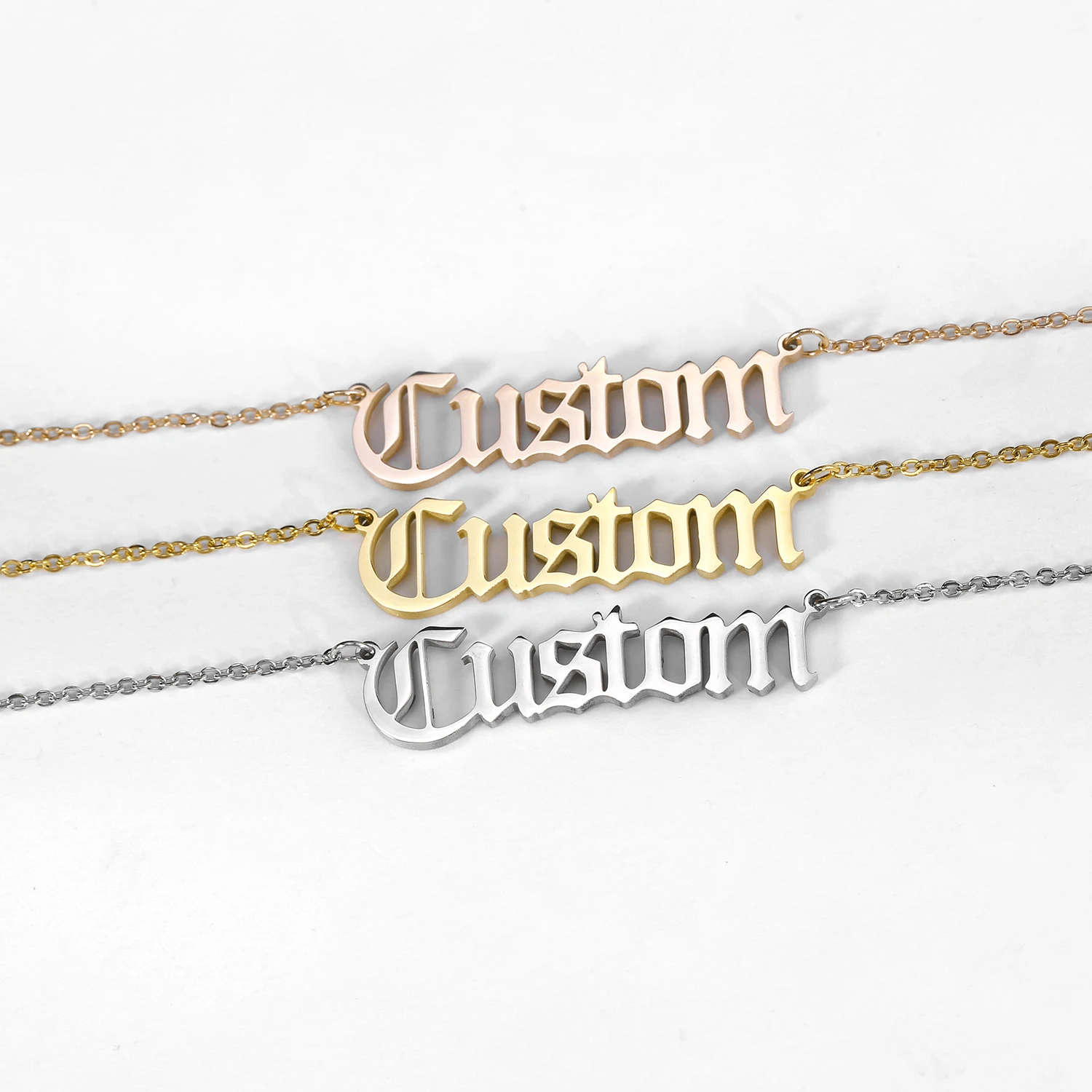 Personalized Name Necklace Stainless Steel Charm Old English Custom Name Jewelry Any Name 2 Font Style To Choose For Women Men
Personalized Name Necklace Stainless Steel Charm Old English Custom Name Jewelry Any Name 2 Font Style To Choose For Women Men