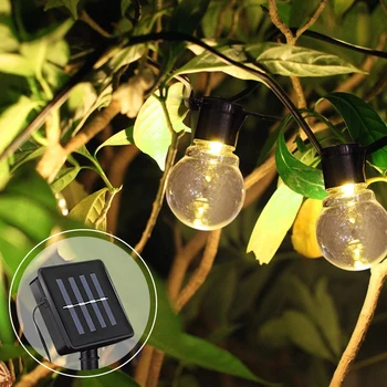 2.5M 5M Solar Power LED Decorative light String With 10/20 LED Globe Bulbs Fairy lights Garland Garden Outdoor Decoration lamp
2.5M 5M Solar Power LED Decorative light String With 10/20 LED Globe Bulbs Fairy lights Garland Garden Outdoor Decoration lamp