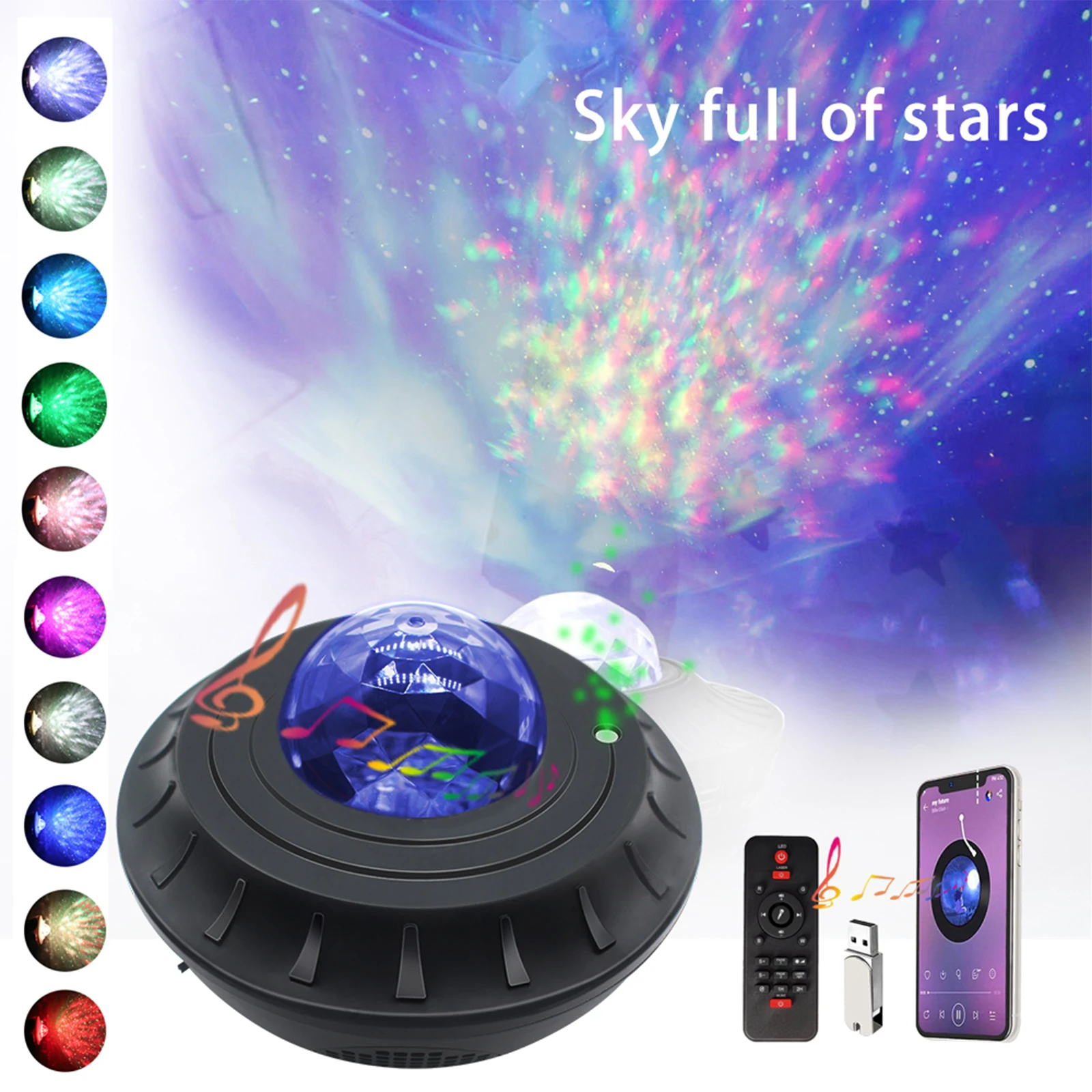 Galaxy Light Projector LED Starlight Projector Bluetooth Music Starry Sky Projection Sterrenhemel Projector Galaxy Night Lamp
Galaxy Light Projector LED Starlight Projector Bluetooth Music Starry Sky Projection Sterrenhemel Projector Galaxy Night Lamp
