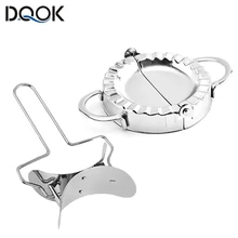 2pcs Stainless Steel Dumpling Maker Set Dough Cutter Dumpling Mould Pie Ravioli Kitchen Pastry Tools Home Kitchen Accessories 2pcs Stainless Steel Dumpling Maker Set Dough Cutter Dumpling Mould Pie Ravioli Kitchen Pastry Tools Home Kitchen Accessories