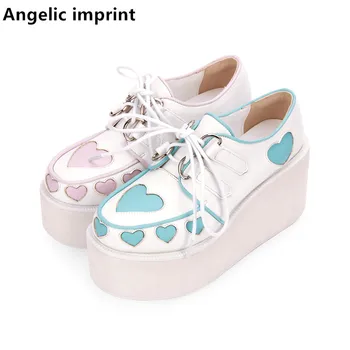 Angelic imprint woman mori girl lolita cosplay shoes lady high heels Pumps women student dress party shoes love hearts 8cm 33-47
Angelic imprint woman mori girl lolita cosplay shoes lady high heels Pumps women student dress party shoes love hearts 8cm 33-47