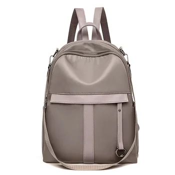 Backpack women bag 2019 new solid color backpack fashion Oxford cloth Korean college style casual school bag 
Backpack women bag 2019 new solid color backpack fashion Oxford cloth Korean college style casual school bag