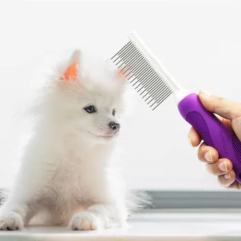 Pet Dog Cat Comb with Long & Short Stainless Steel Teeth Dog Removing Tangles Fur Tool Pet Accessories for Dog & Cat Grooming
Pet Dog Cat Comb with Long & Short Stainless Steel Teeth Dog Removing Tangles Fur Tool Pet Accessories for Dog & Cat Grooming