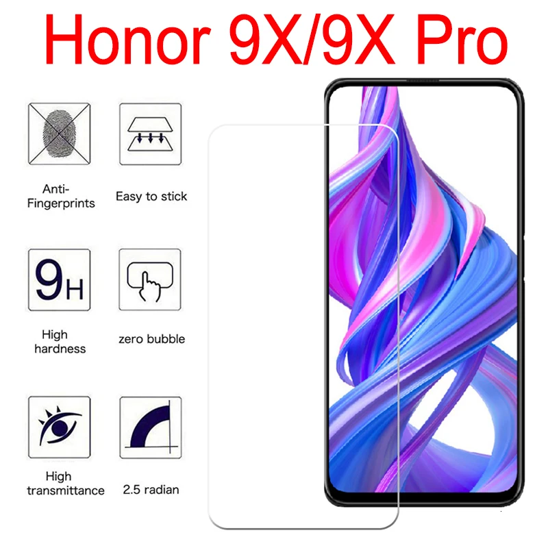 Защитное стекло honor 9x для Huawei Honor 9X Pro протектор экрана 8pro X8 7X 10 lite защитная пленка
