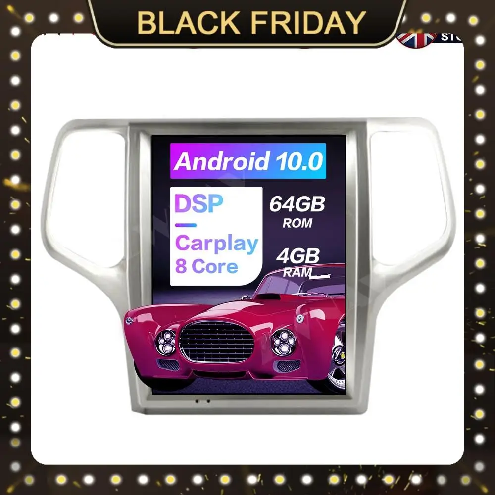 Tesla screen 4+64GB Android 10.0 Car Multimedia Player For Jeep Grand Cherokee 2008-2013 Navi Auto audio radio stereo head unit
Tesla screen 4+64GB Android 10.0 Car Multimedia Player For Jeep Grand Cherokee 2008-2013 Navi Auto audio radio stereo head unit